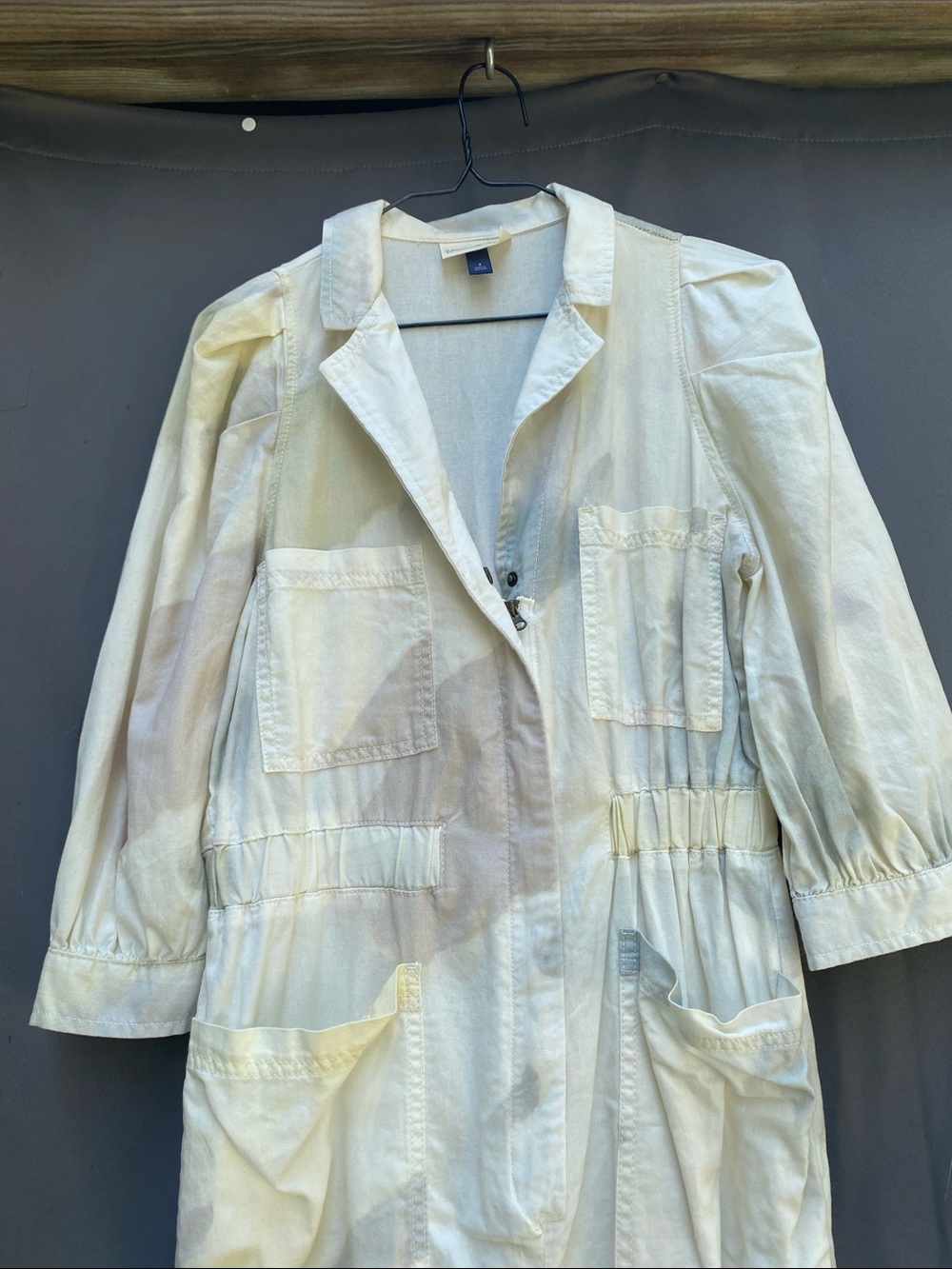 Universal Thread Cream Utility Long Jumpsuit with Patch Pockets - Picture 2 of 6